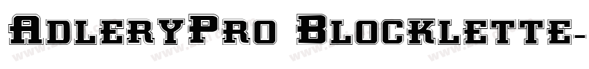 AdleryPro Blocklette字体转换
